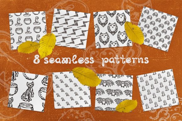 8 Halloween Pattern Designs