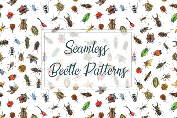 Beetle Seamless Patterns: A Creative Resource for Designers and Artists