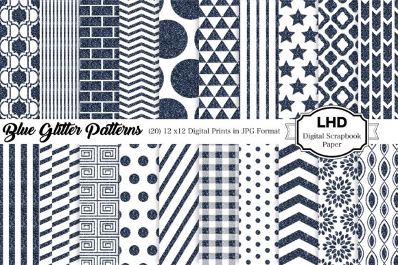 Blue Glitter Digital Paper Patterns: A Creative Revolution in Design