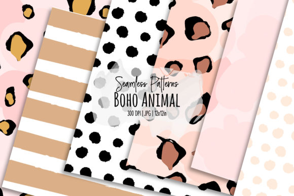 Boho Animal Seamless Patterns
