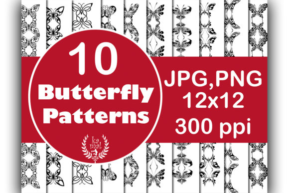 Butterfly Patterns Digital Paper