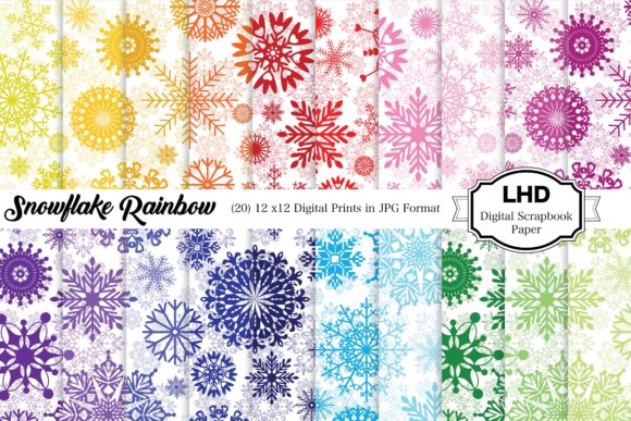 Digital Paper Snowflake Rainbow Patterns: A Creative Revolution in Holiday Design