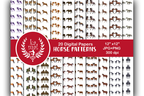 Exploring Horse Patterns Digital Paper: A Versatile Resource for Creative Projects