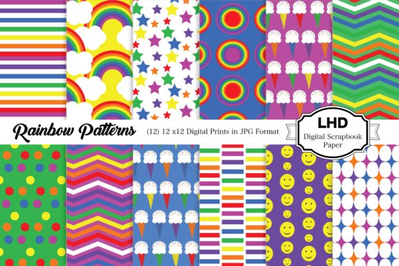 Exploring the Versatility of Rainbow Fun Digital Paper Patterns for Creative Projects