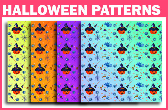 Halloween Seamless Patterns for Creative Design