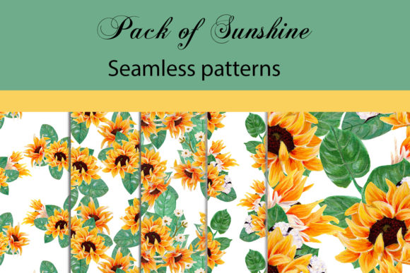 Pack of Sunshine - Sunflower Patterns