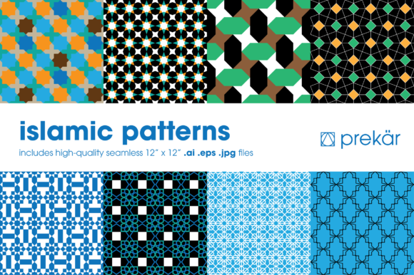 Seamless Islamic Patterns 8 Pack: A Versatile Resource for Designers and Creators