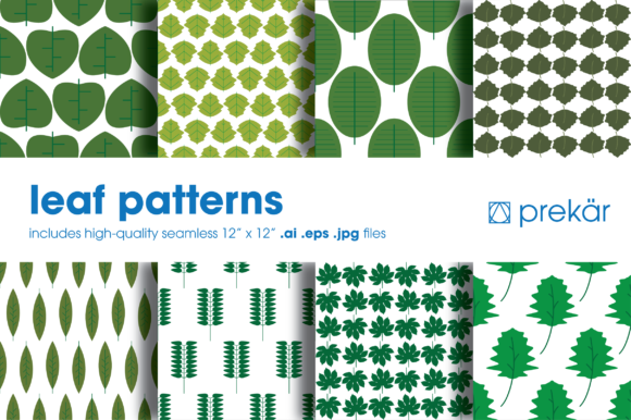 Seamless Leaf Patterns 8 Pack: A Strategic Tool for Creativity and Productivity