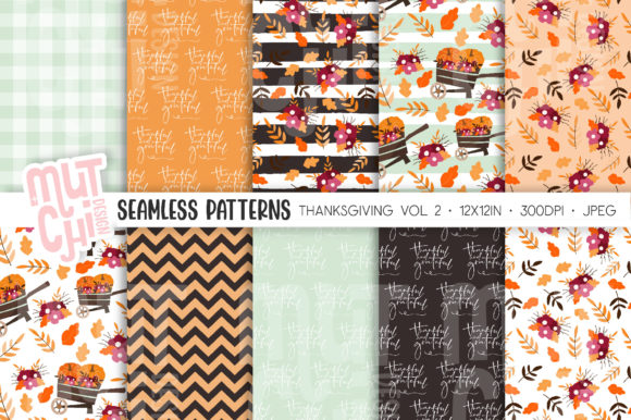 Thanksgiving Fall Seamless Patterns