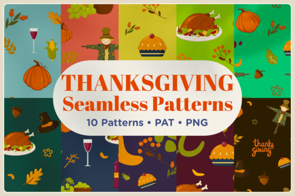 Thanksgiving Seamless Patterns: A Creative Resource for Holiday Design