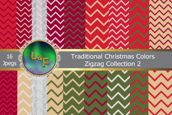 Traditional Christmas Zigzag Patterns